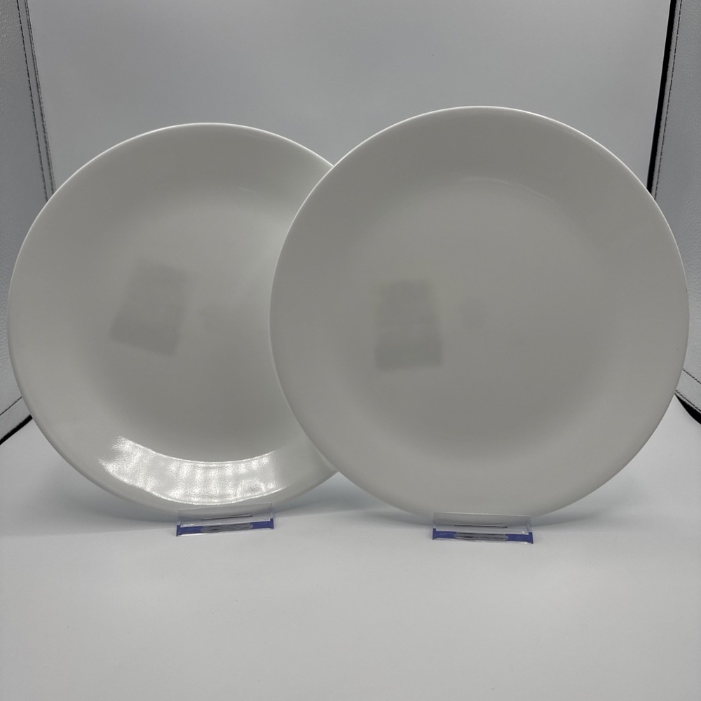 2 Corelle Winter Frost White 10.25" Dinner Plates New